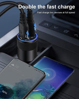 Black Dual USB CAR Charger Charge Two Tablets AT ONCE