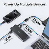 USB C Triple Display Docking Station with Laptop Charging, Selore USB