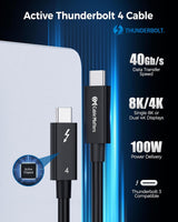 Cable Matters [Intel Certified] 40Gbps Active Thunderbolt 4 Cable 6.6