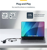 StarTech USB-C 4-Port Hub, SuperSpeed 5Gbps, 4 × USB-A Adapter, Bus-Po