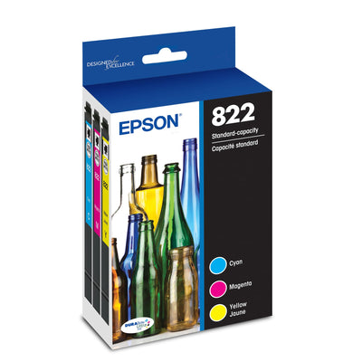 Epson T822 Standard Capacity Color Ink Cartridge Combo