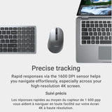 Dell MS5120W Mobile Pro Wireless Mouse – Wireless 2.4GHz, Bluetooth 5.