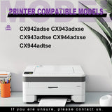 Compatible Toner Cartridge CX942 Replacement for Lexmark 83D0HK0 83D0H