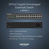 Switch non géré Gigabit 24 ports Netgear GS324-200NAS