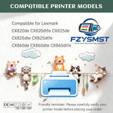 Compatible for Lexmark 72K10K0 82K1HC0 82K1HM0 82K1HY0 Return Toner Ca