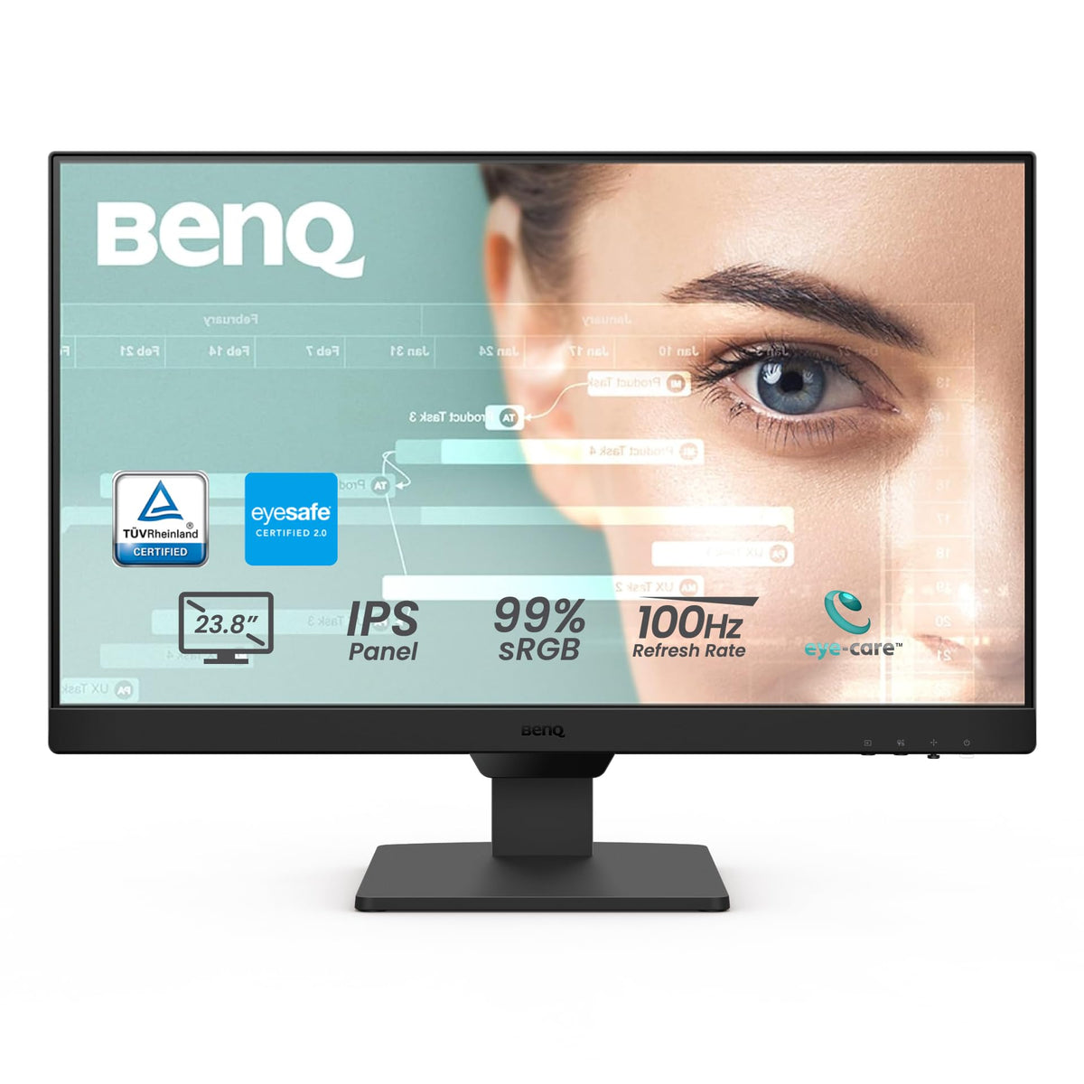 SHARP MULTISYNC EA242W, 24IN LED BACKLIT LCD MONITOR, IPS, 16:10, 1920X1200, ULTRA-NARROW BEZEL, HDMI / DISPLAYPORT (IN / OUT) / USB-C INPUTS