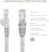 StarTech.com 25 ft CAT6 Ethernet Cable - Black CAT 6 Gigabit Ethernet