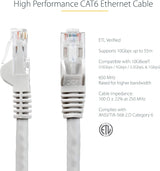 StarTech.com 25 ft CAT6 Ethernet Cable - Black CAT 6 Gigabit Ethernet