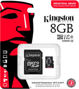Carte microSDHC industrielle Kingston SDCIT2 de 8 Go