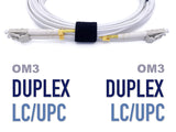 1M (3.3FT) LC TO LC (UPC) OM5 MULTIMODE FIBER OPTIC CABLE, 50/125 M DUPLEX LOMMF