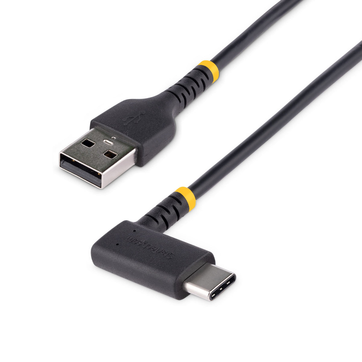 StarTech.com 3ft (1m) USB A to C Charging Cable Right Angle - Heavy Du