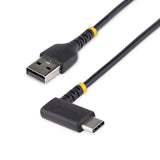 StarTech.com 3ft (1m) USB A to C Charging Cable Right Angle - Heavy Du
