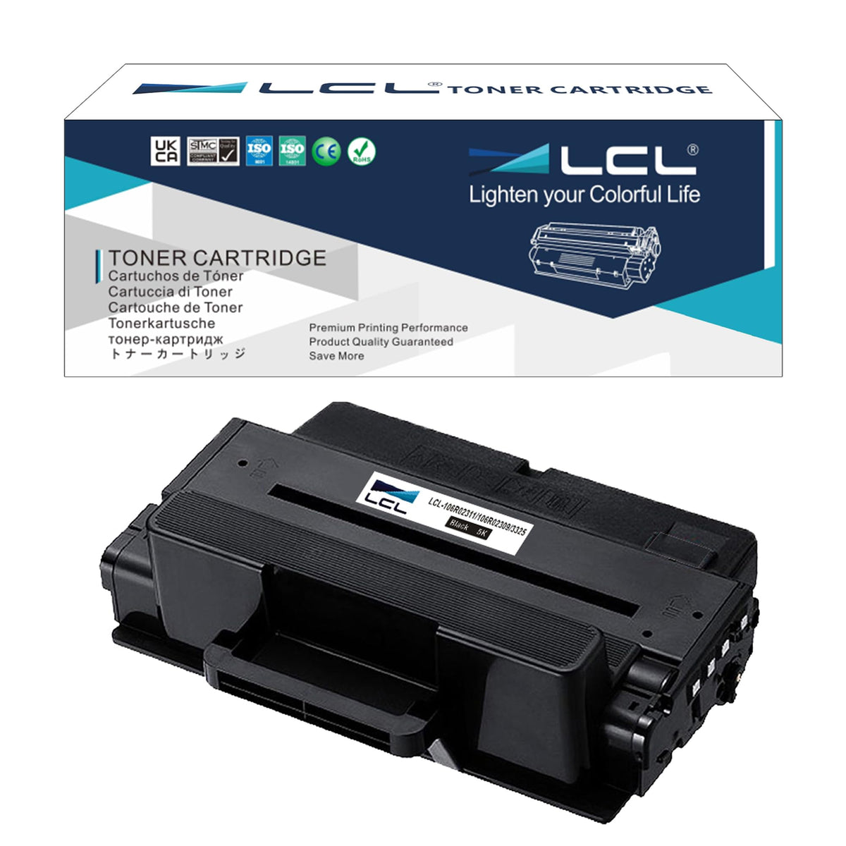 LCL Compatible Toner Cartridge for Xerox 106R02311 106R02309 5000 Page