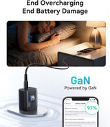 StarTech 30W USB-C Wall Charger, Portable GAN Charger with USB Power Delivery Fast Charging, GAN 5V/9V/15/20V PD, USB-C Charger, Black