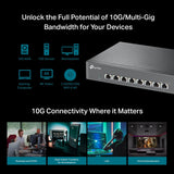 TP-Link TL-SX1008, Switch Ethernet non géré 8 ports 10G/Multi-Gig, D