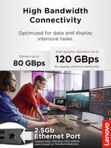 Lenovo ThinkPad Thunderbolt 5 Smart Dock 7500, 120Gbps Data Transfer,