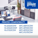 Brother Original TN436BK Super High-Yield Black Toner Cartridge, Highe