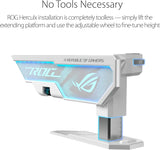 ASUS ROG Herculx Graphics Card Holder White Edition (Tool-Free Design,
