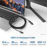 3.3FT USB C TO DISPLAYPORT 1.4 CABLE 8K