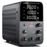 Alimentation CC, alimentation de paillasse 30V 10A avec réglage par encodeur, 5