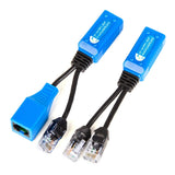 2 Pair RJ45 Ethernet Cable Combiner/Splitter Sharing Kit 2-in-1 (2 Cam