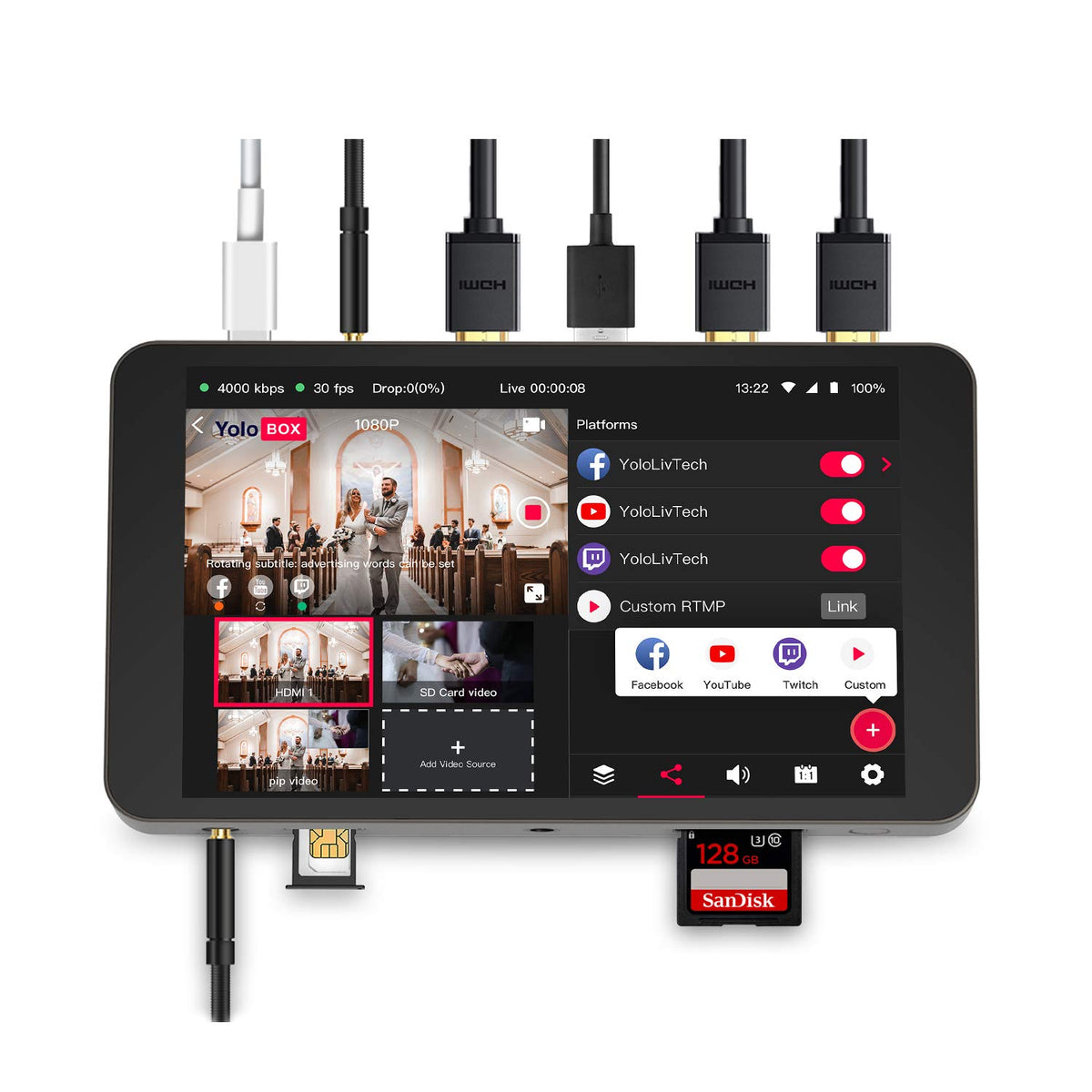 Câble audio/vidéo AddOn DisplayPort