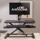 AnthroDesk Convertisseur de bureau assis-debout 31,5 po, hauteur réglable du mode assis