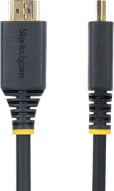 StarTech Câble HDMI haute vitesse certifié premium 2,4 m (8 pi), 4K 60 Hz/1440p 144 Hz avec HDR10/ARC, 18 Gbit/s, cordon HDMI 2.0 haute flexibilité pour moniteur/TV, TPE