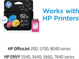 C2P07AN (HP 62XL) Encre haute capacité, 415 pages, trois couleurs (tri-color) - 1 paquet