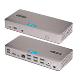 Station d'accueil USB4 StarTech, double moniteur sans pilote pour Macos/Windows, un écran 8K 60HZ ou deux écrans 4K 144HZ, charge d'ordinateur portable 100W, 2.5GBE, universel
