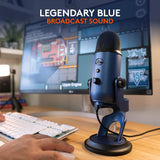 Logitech For Creators Blue Yeti USB Microphone for PC, Mac, Gaming, Re