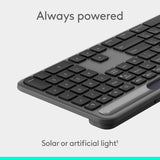 Logitech Signature Slim Solar+ Clavier sans fil Bluetooth K980 - Gris
