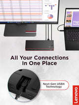 Lenovo ThinkPad USB 4 Smart Dock 5500 w/ 135W Adapter, Supports up to