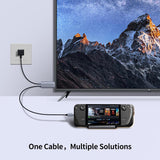 USB‑C to HDMI 2‑in‑1 Cable 6.6FT with 100W PD Fast Charging Port, 4K@6
