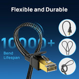 Cat 8 Ethernet Cable 25FT (7.62 Meters), 40Gbps 2000Mhz High Speed Cat