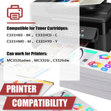 C3326 MC3326 Toner Cartridge Compatible for Lexmark C331HC0 Cyan Toner