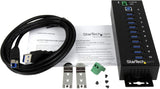 StarTech.com 10 Port USB 3.0 Hub - Industrial Grade - ESD/Surge Protec