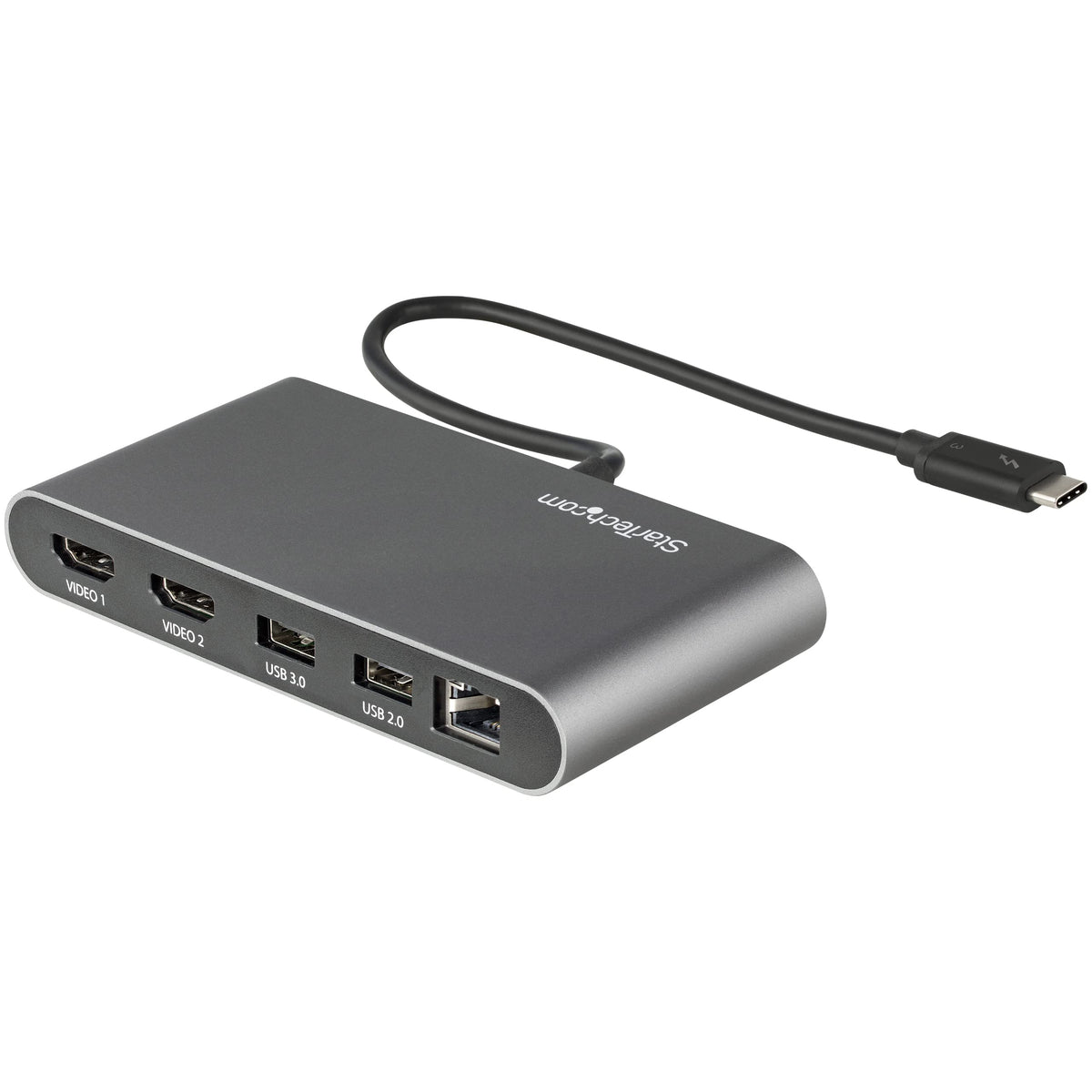 StarTech.com Dual-Monitor Thunderbolt Mini Dock, 4K 60Hz HDMI, Driverl