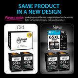 Smart Ink Remanufactured Ink Cartridges Replacement for HP 65 XL HP 65