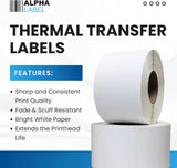 [4 Rolls, 4000 Labels] ALPHALABEL - 4
