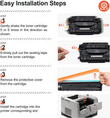 Cartouche de toner compatible v4ink CE255X pour HP 55X 1 emballage haut rendement