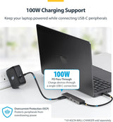 StarTech Concentrateur USB-C 4 Ports, 10Gbps, Charge PD 100W, 4X Ports USB-C, O