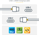 10FT 24PIN USB-C M/M PD - USB 2.0 - USB-IF Certified