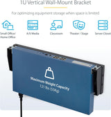StarTech.com 1U Vertical Wall-Mount Bracket for 19inch Rack Mountable