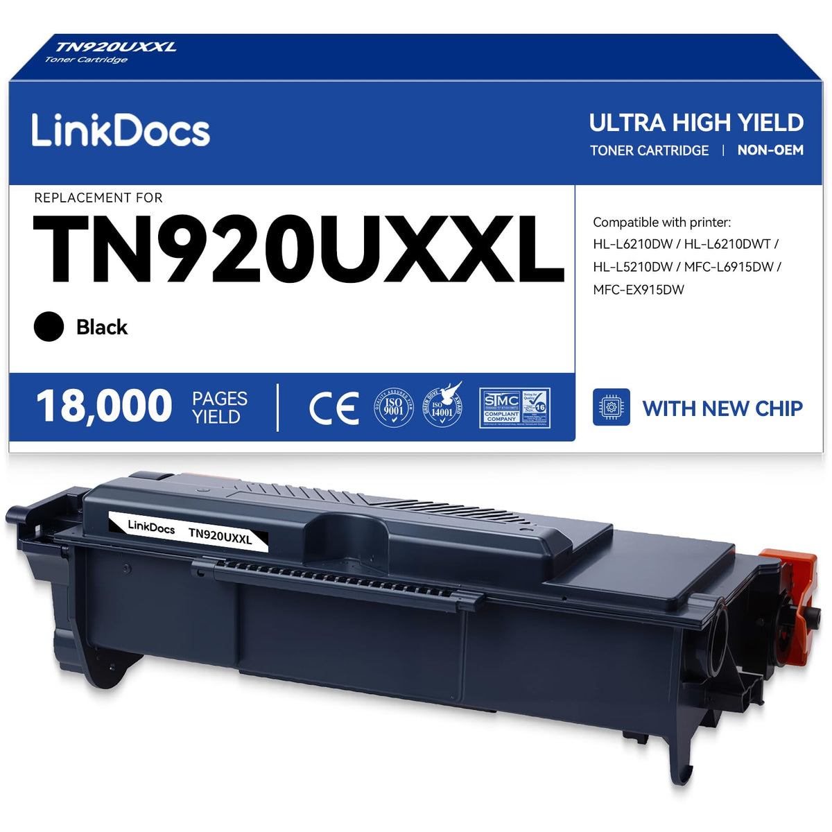 Cartouche de toner LinkDocs TN920UXXL ultra haut rendement V2 remplacement pour