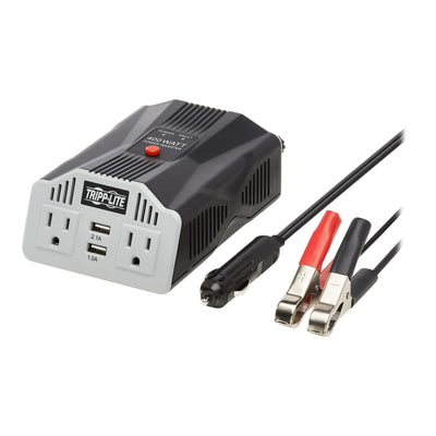 Tripp Lite 400W Car Power Inverter with 2 Outlets & 2 USB Charging Por