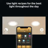 Philips Hue Smart Slim 6 Inch LED Downlight - White and Color Ambiance