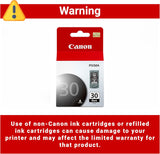 Canon Genuine PG-30BK Black Ink Cartridge