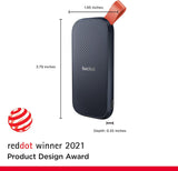 Disque SSD portable SanDisk 1 To - Jusqu'à 800 Mo/s, USB-C, USB 3.2 Gen 2, Mise à jour
