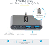 Hub USB-C 4 ports StarTech avec Power Delivery 100 W, 5 Gbits/s